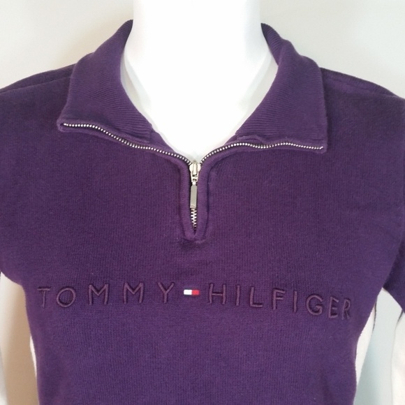 purple 1/4 zip pullover sweatshirt size Large - Picture 3 of 8